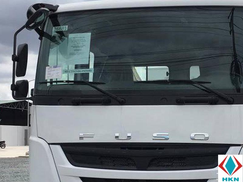 Xe Tải FUSO 3 Chân 12 Tấn Gắn Cẩu Soosan 5 Tấn 4 Khúc