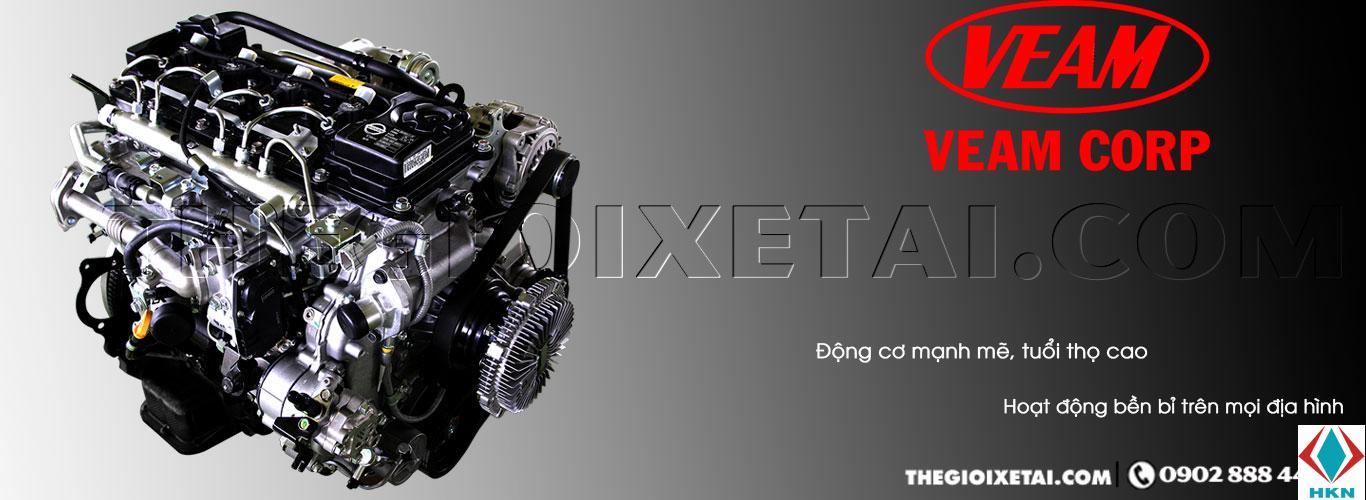 dong-co-xe-tai-veam-h1-1 Xe Cẩu Veam VT751 6T3 Gắn Cẩu Kanglim KS633