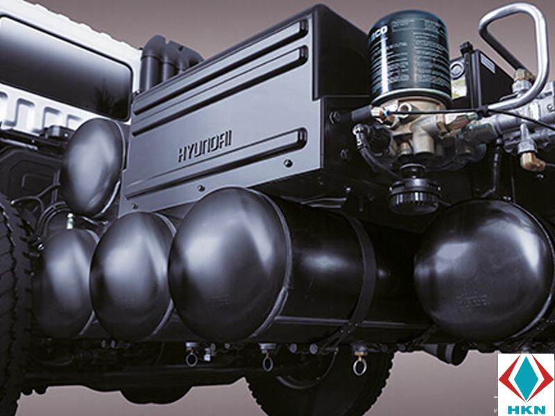 Xe Cẩu Hyundai 14 Tấn 5 Chân Gắn Cẩu Dongyang 10 Tấn 5 Khúc