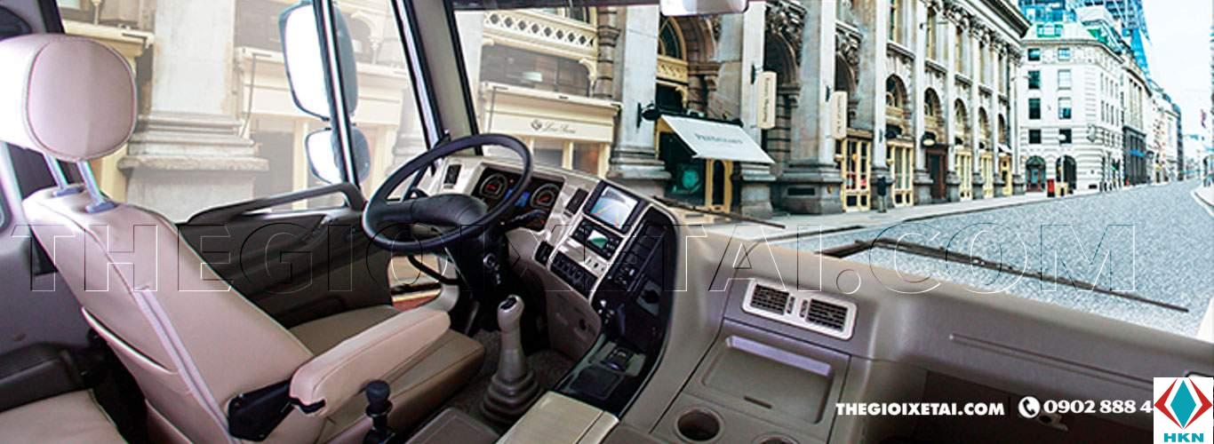 Xe Tải Daewoo 5 Chân 12 Tấn Gắn Cẩu 10 Tấn 5 Khúc