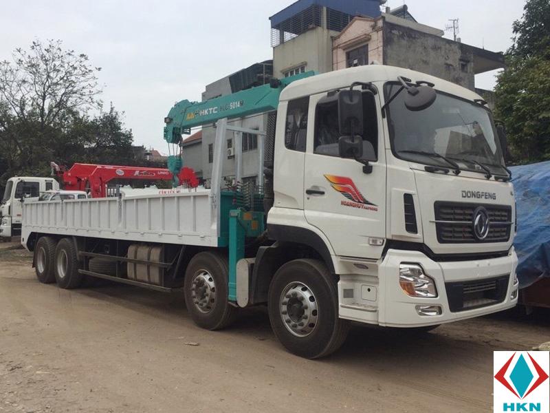 Xe Cẩu Dongfeng 4 Chân 16 Tấn Gắn Cẩu HKTC HLC-5014M