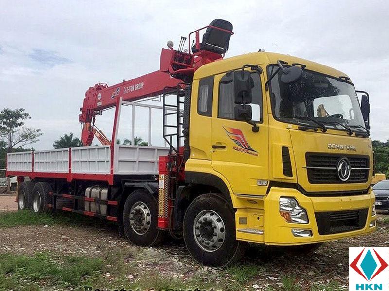 Xe Tải Dongfeng 4 Chân Gắn Cẩu ATOM 1405