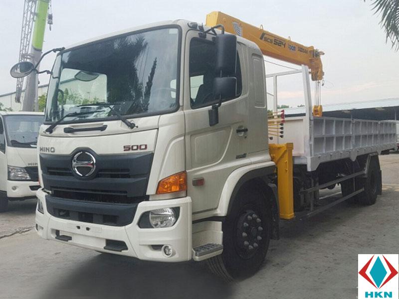Xe Cẩu Hino FL8JT7A 3 Chân 13 Tấn Gắn Cẩu Soosan SCS524