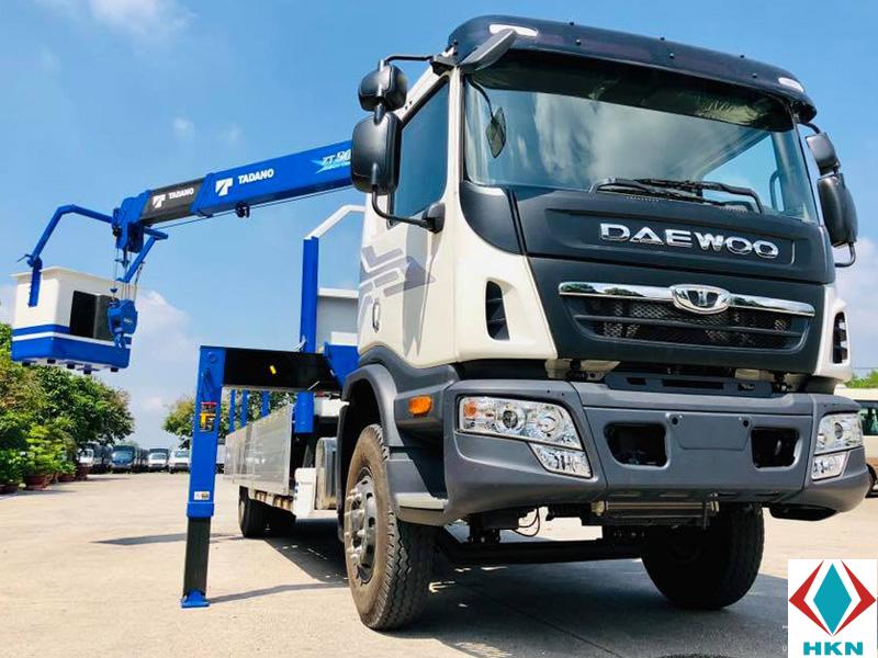 Xe Tải Daewoo 7 Tấn Gắn Cẩu Tadano TM-ZT504H