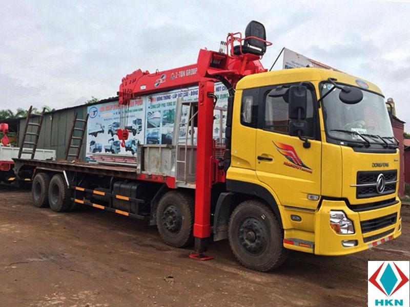 Xe Cẩu Dongfeng 3 Chân 9 Tấn Gắn Cẩu ATOM 736L
