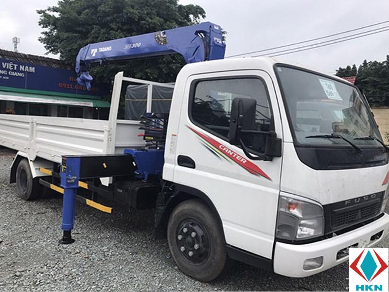 Xe Tải FUSO 3 Chân 11 Tấn Gắn Cẩu Dongyang 6 Tấn 6 Khúc