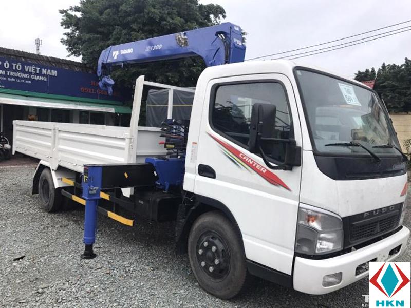Xe Tải Fuso 3 Chân 13 Tấn Gắn Cẩu Tadano 5 Tấn 5 Khúc