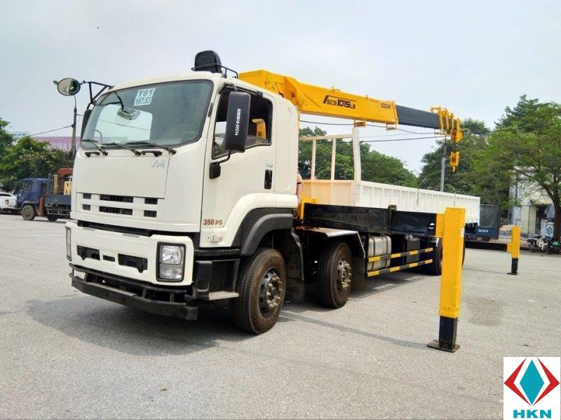Xe Cẩu Isuzu Vĩnh Phát FV330 4 Chân 12 Tấn Gắn Cẩu Soosan SCS1015LS