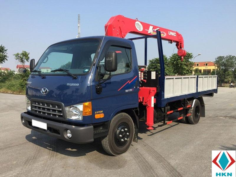 Xe Tải Hyundai HD120S 6 Tấn Gắn Cẩu Unic URV343 3 Tấn 3 Khúc