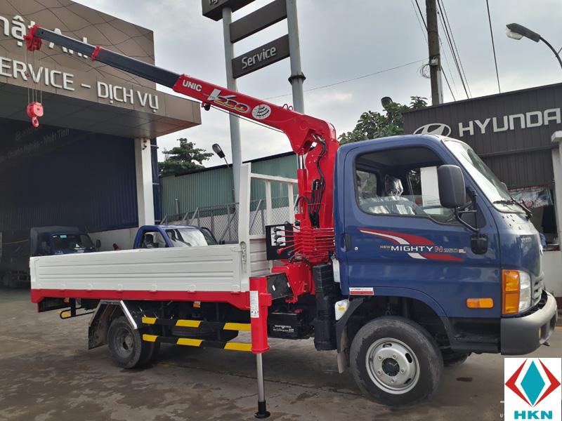 Xe Tải Hyundai New Mighty N250SL gắn cẩu Unic URV233