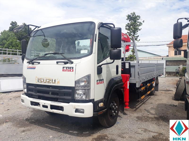 Xe Tải Isuzu FRR90N 4T2 Gắn Cẩu Unic 3 Tấn 6 Khúc