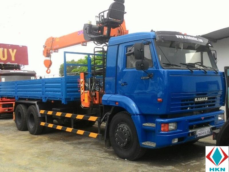 Xe Tải Kamaz 10 Tấn 3 Chân Gắn Cẩu Dinex 4 Tấn 6 Khúc - 53228