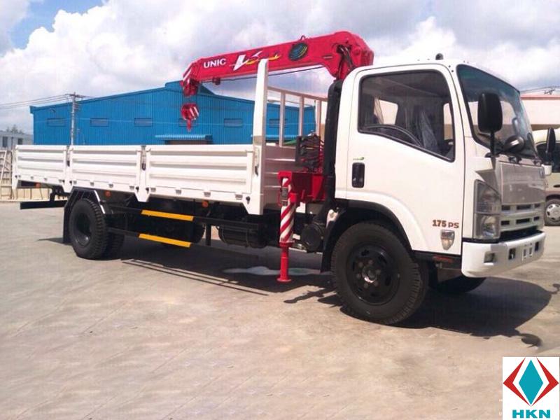xe-tai-vinh-phat-fn129-gan-cau-unic-345 Xe Cẩu Isuzu Vĩnh Phát FN129 6T8 Gắn Cẩu Unic URV345